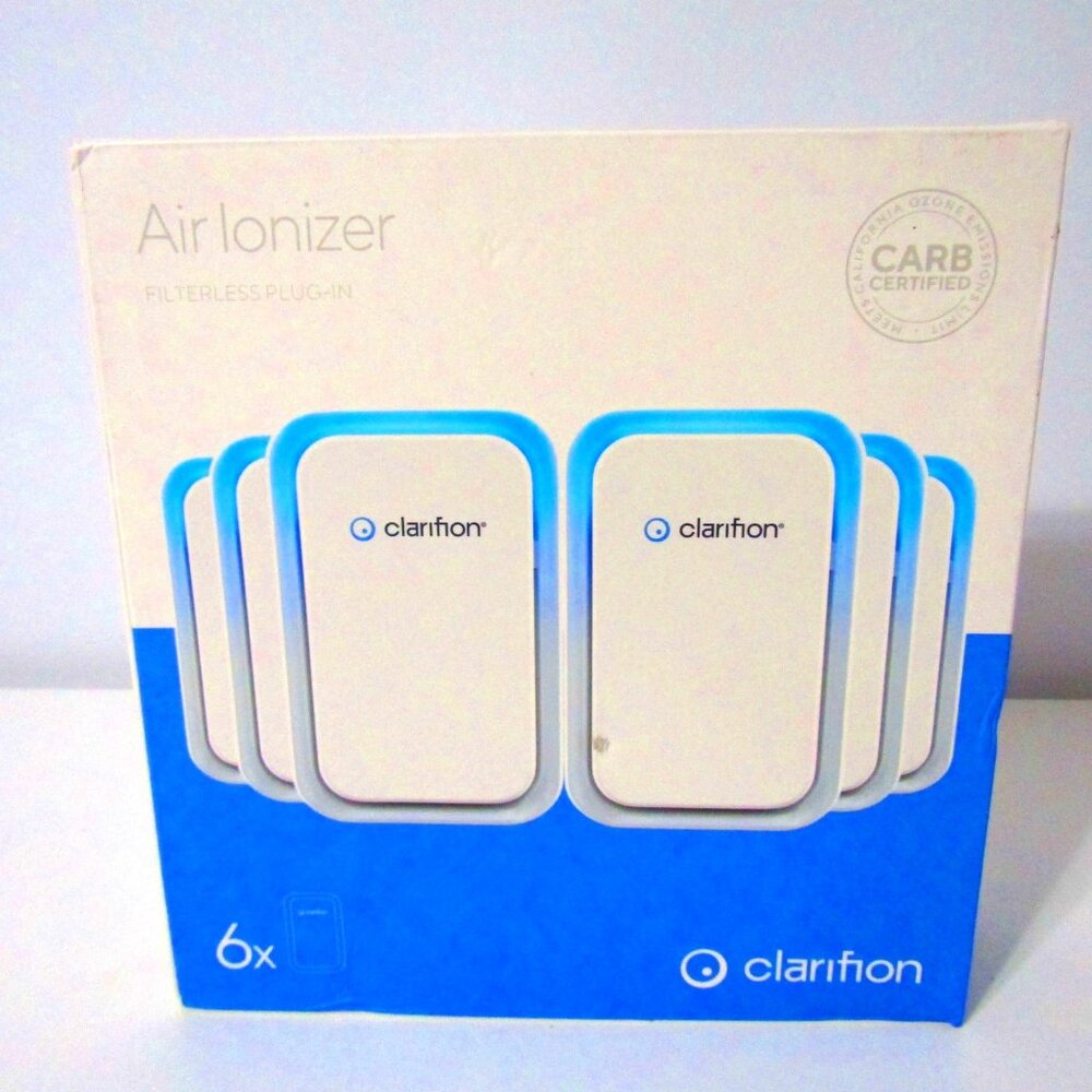 6x Clarifion Air Ionizer Filterless Plug-In (6-Pack) Filters New in Box